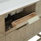 James Martin Vanities 48'' Single Vanity, Pebble Oak w/ Single Hole 3 CM White Zeus Quartz Top & Backsplash D100-V48-PBO-1WZ - alternate 4